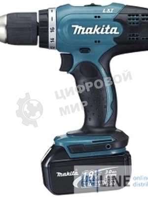 Дрель-шуруповерт Makita DDF453RFE, 18 В, 3 Ач, 42 Нм, щеточный