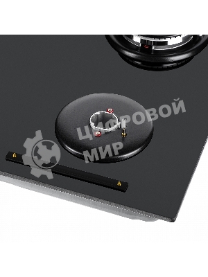 Газовая варочная панель Maunfeld EGHG.64.63CB/G, 4 конфорки, закаленное стекло, черный