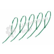 Хомут-стяжкa нeйлонoвая Rexant 300x4,8 мм, зеленая, упаковка 25 шт.