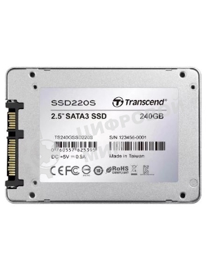 Накопитель SSD Transcend SATA III 240Gb TS240GSSD 220S 2.5