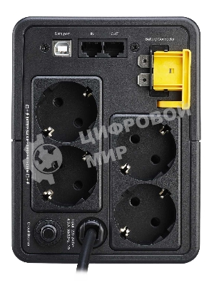 Источник бесперебойного питания APC Back-UPS BX950MI-GR 520Вт 950ВА черный