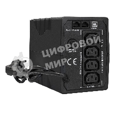 Источник бесперебойного питания ExeGate Power Smart ULB-1000.LCD.AVR.4C13.RJ.USB 1000VA/550W, LCD, AVR, 4*C13, RJ45/11,USB, черный