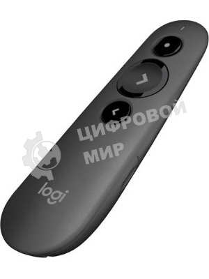 Презентер Logitech R500s Graphite черный, Bluetooth + 2.4 GHz, USB-ресивер, 3 программируемых кнопки, лазерная указка