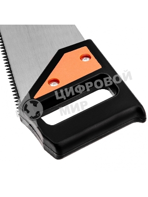 Ножовка по дереву Sparta 450 мм, 5-6 TPI, каленый зуб, пластиковая рукоятка