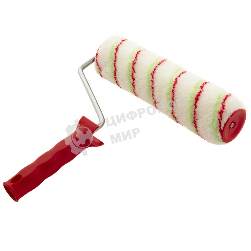 Валик Сибртех Эмали, 250 мм, ворс 12 мм, D 48 мм, D ручки 8 мм, полиамид,полиакрил