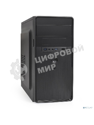 Компьютерный корпус Minitower ExeGate EX286429RUS BA-309U2 (mATX, без БП, 1хUSB+2хUSB 3.0, HD аудио, черный)