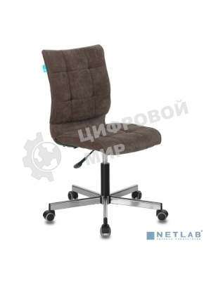 Кресло Бюрократ CH-330M/LT-10 темно-коричневый, экокожа, 120 кг, механизм качания, без подлокотников