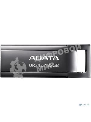 Флешка USB ADATA UR340 (AROY-UR340-32GbK), 32Gb, USB 3.2, R/W 100/30, черный