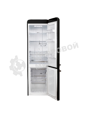 Холодильник Maunfeld MFF186NFRB черный двухкамерный 181/71л морозилка снизу, No Frost