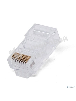 Коннектор Filum FL-NA-PLUG5E-1 RJ-45, 5E кат., 8p8c, 6 мкм, универсальный, для одножильного и многожильного кабеля, уп/100 шт