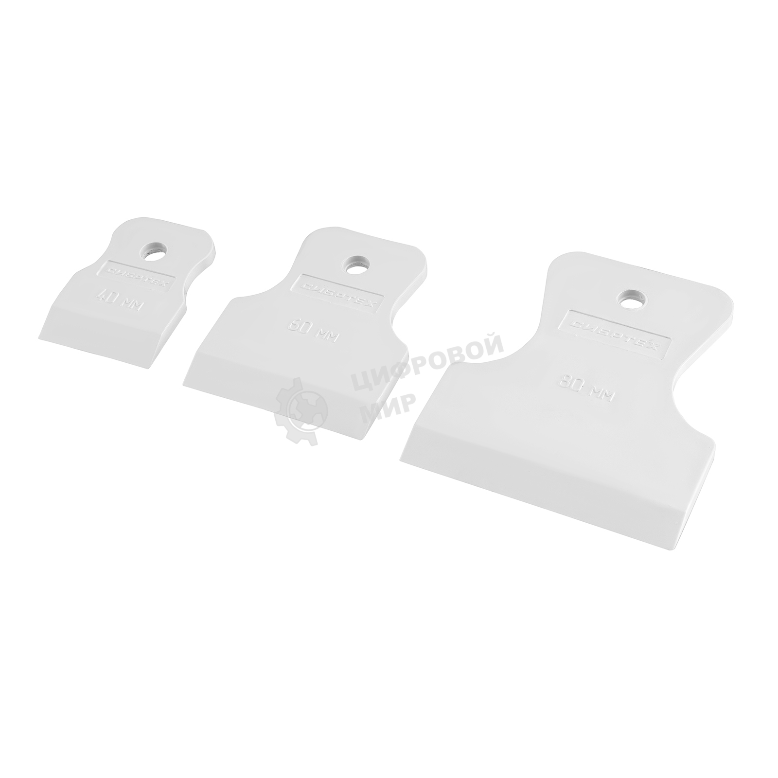 Шпатель Сибртех белая резина, 40 мм