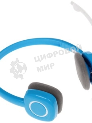 Гарнитура Logitech H150 голубой, проводная, 3.5 мм
