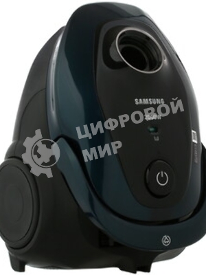 Пылесос Samsung VC20M2540JN/EV черный/зеленый, 460/2000 Вт, уборка сухая, пылесборник мешок 2.5 л