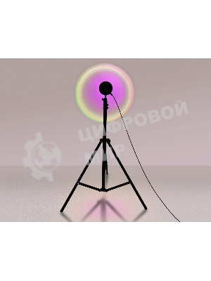 Атмосферная светодиодная настольная лампа Ambrella light DE8387 BK черный LED RGB 3W (ПДУ RGB)