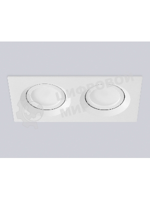 Встраиваемый поворотный точечный светильник Ambrella light TN102745/2 WH белый IP20 GU5.3/2 180*95*25