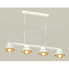 Светильник Ambrella light XB9151101/4 SWH/PYG/CL белый песок/золото желтое полированное/прозрачный GX53 (C9151, N8144)