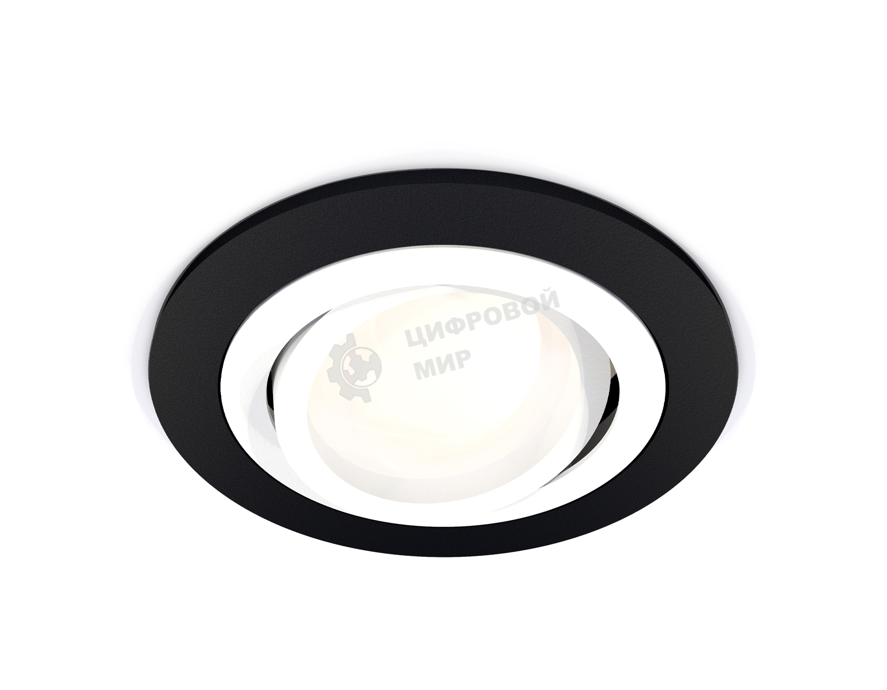 Комплект встраиваемого поворотного светильника Ambrella light XC7622080 SBK/SWH черный песок/белый песок MR16 GU5.3 (C7622, N7001)