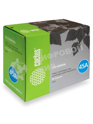 Картридж лазерный Cactus CS-Q5945A черный (18000 стр.) для HP 4345/4345MFP
