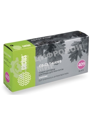 Картридж лазерный Cactus CS-CLT-K409S черный (1500 стр.) для Samsung CLP-310/315/CLX-3170/3175/3175FN