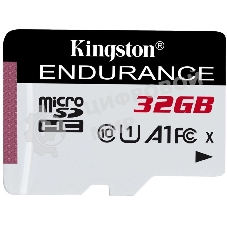 Флеш карта microSD 32Gb Kingston microSDНC Class 10 A1 UHS-I Endurance 95R/30W Card Only