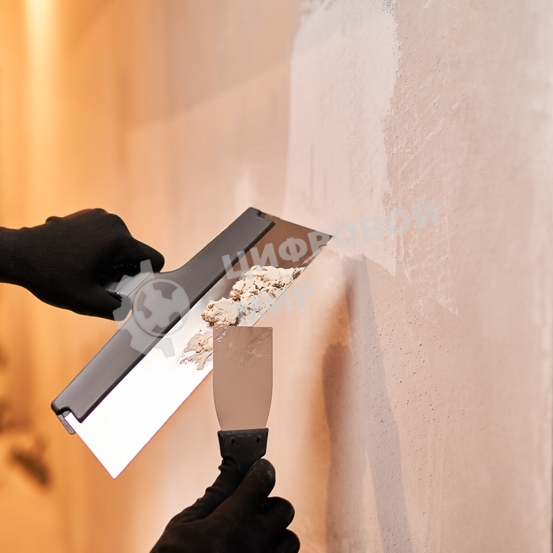 Шпатель фасадный Rexant 300 мм нержавеющая сталь, пластмассовая рукоятка