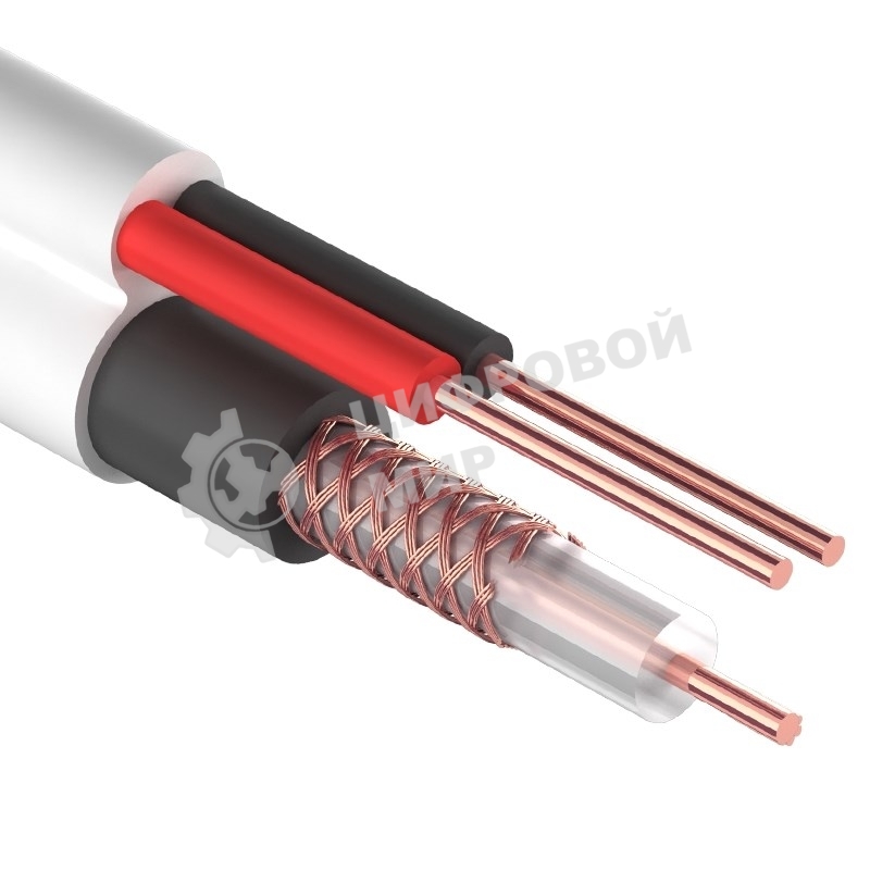 Кабель ККСВ-В+2х0,5 мм (бухта 305 м) белый Rexant