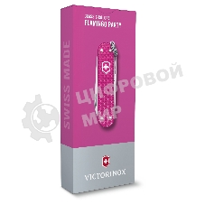 Нож перочинный Victorinox Classic Flamingo Party (0.6221.251G) 58мм 7 функций карт.коробка