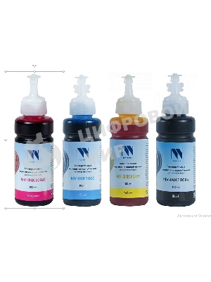 Чернила NVPrint универсальные на водной основе для аппаратов Epson, комплект 4 цвета по 100 мл