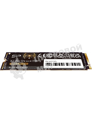Накопитель SSD Silicon Power US75 SP02KGBP44US7505, 2Tb, PCIe 4.0 x4, M.2 2280, NVMe, R/W 7000/6500
