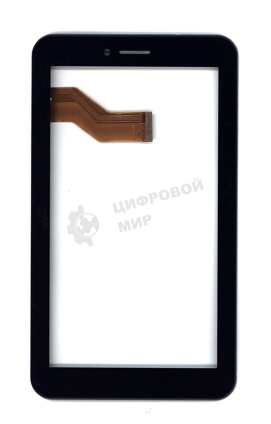 Сенсорное стекло (тачскрин) для Irbis TX26. черное с рамкой