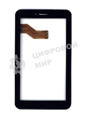 Сенсорное стекло (тачскрин) для Irbis TX26. черное с рамкой