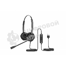 Гарнитура проводная бинауральная USB-гарнитура Fanvil, HT302-U, стерео, HD звук, USB