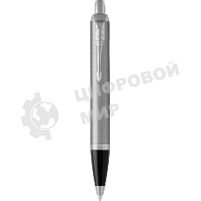 Ручка шариковая Parker IM Essential K319 (CW2143631) Brushed Metal CT, M, синие чернила, подарочная коробка