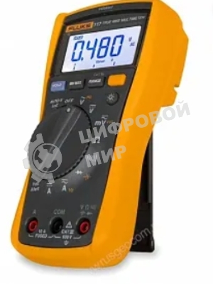 Мультиметр FLUKE 117цифровая 600мА Диод тест черный, желтый 0,55кг