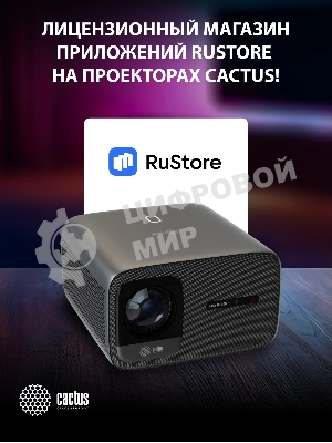 Проектор Cactus CS-PRC.06B.Full HD-A LCD 21000Lm LS 900Lm ANSI (1920x1080) 2000:1 ресурс лампы:50000часов 2xUSB typeA 2xHDMI 3.0кг