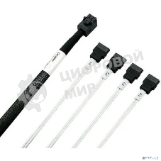 Кабель SFF-8643/4SATA-0.8M