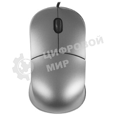 Мышь проводная Qumo Simple Office M92 серый, 1000 dpi, USB, кнопки - 3