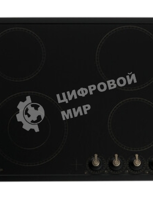 Варочная поверхность Gorenje EC642CLB, конфорок: 4 шт., стеклокерамика, независимая, черный