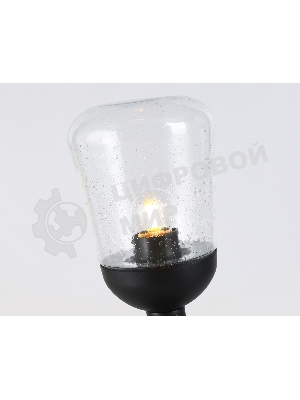 Светильник Ambrella light ST2085 BK/CL черный/прозрачный IP54 E27 max 40W D150*350
