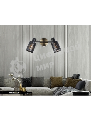 Светильник Ambrella light TR8668/2 BK/SB чёрный/бронза E14/2 max 60W 360*100*190