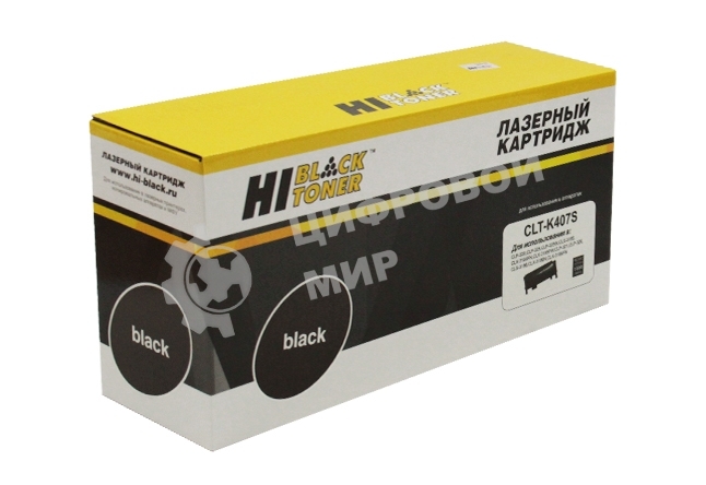 Расходные материалы Hi-Black CLT-K407S  Картридж для  Samsung CLP320/320N/CLX-3185/3185N/FN Bk с чипом      