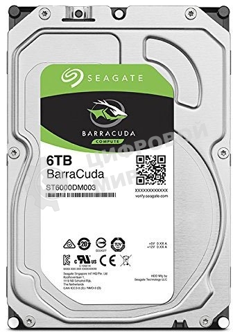 Жесткий диск Seagate 6Tb 5400rpm SATA 6Gb/S 256MB ST6000DM003 Seagate Barracuda 3.5