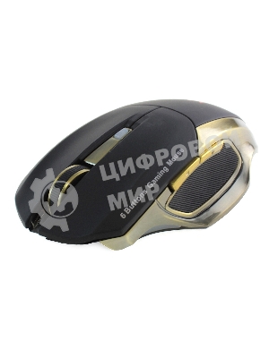 Мышь беспроводная Crown Gaming CMXG-605 черный, 1600 dpi, радиоканал, USB, кнопки - 6