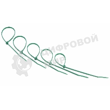 Хомут-стяжкa нeйлонoвая Rexant 200x3,6 мм, зеленая, упаковка 25 шт.