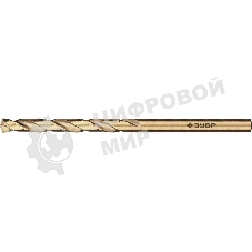 Сверло по металлу, Зубр КОБАЛЬТ 3.5х70 мм, сталь Р6М5, класс А