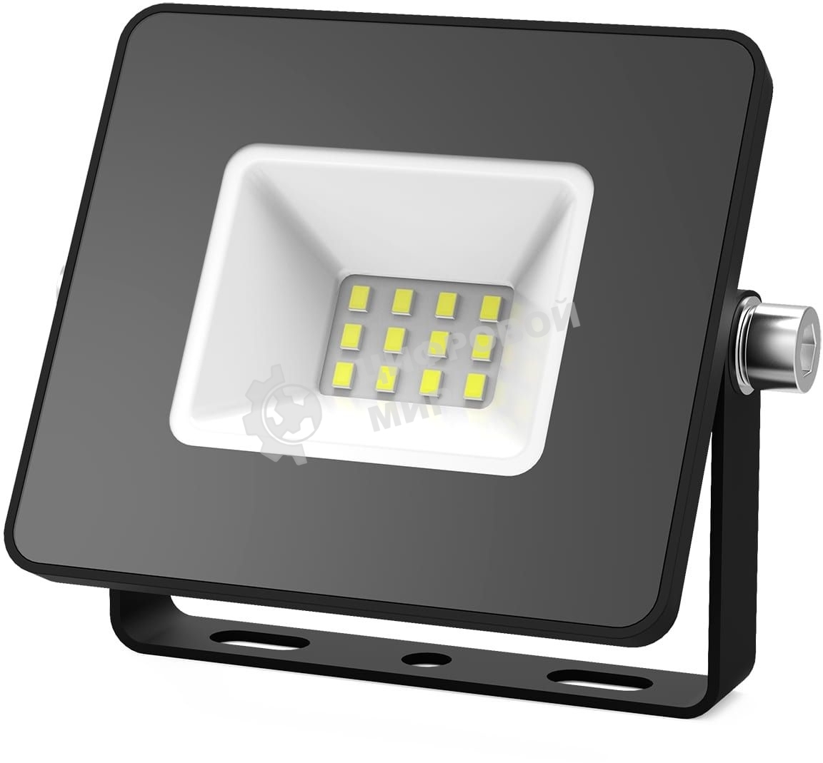 Прожектор светодиодный Elementary 10W 845lm 4000К 200-240V IP65 черный LED