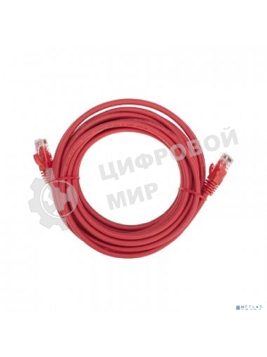 Патч-корд U/UTP Rexant cat.6, RJ45-RJ45, неэкранированный, 26AWG, LSZH, красный, 5 м