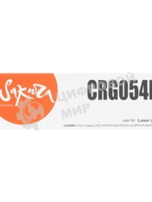 Картридж лазерный Sakura CRG054HK для Canon i-SENSYS LBP 621Cw/623Cdw, MF 641Cw/643Cdw/645Cx, черный, 3100 к.