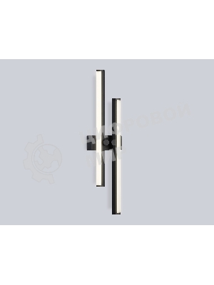 Настенный светодиодный светильник Ambrella light FL6152 BK черный 18W 3000K-6400K 510*120*65