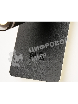 Настенный светильник с выключателем Ambrella light FW2466 BK черный GU10 max 12W+LED 4200K 9W 185*105*150